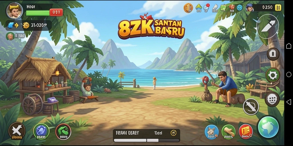Tampilan gameplay 8ZK yang seru dan menantang.