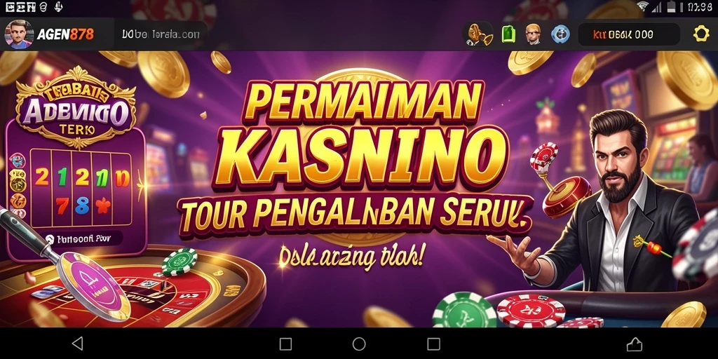 Tampilan gameplay AGEN878 dengan desain Kasino yang menarik.