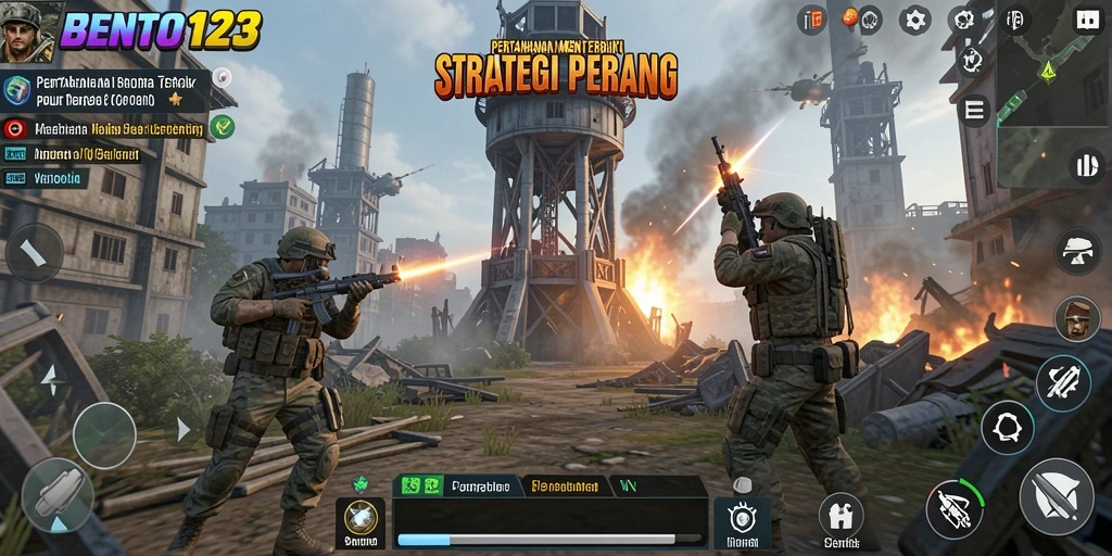 Gameplay menara pertahanan BENTO123 yang seru dan menantang.