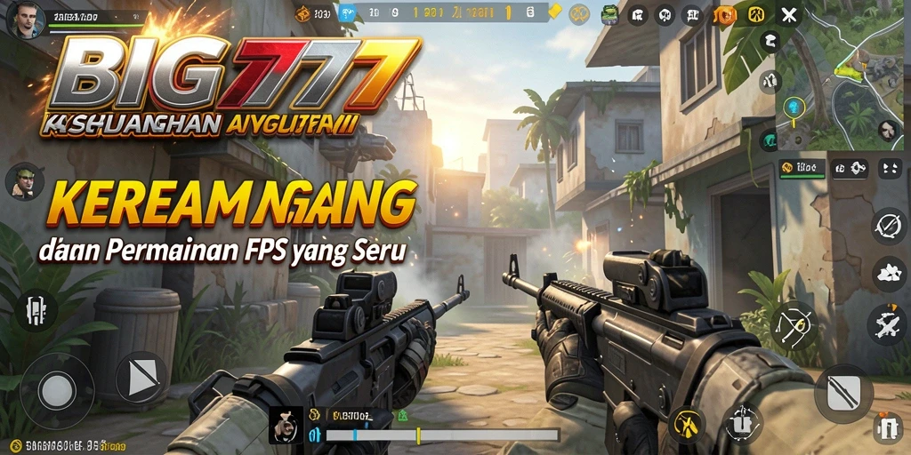 Tangkapan layar Gameplay BIG777 menunjukkan aksi menembak yang intens dan menegangkan.