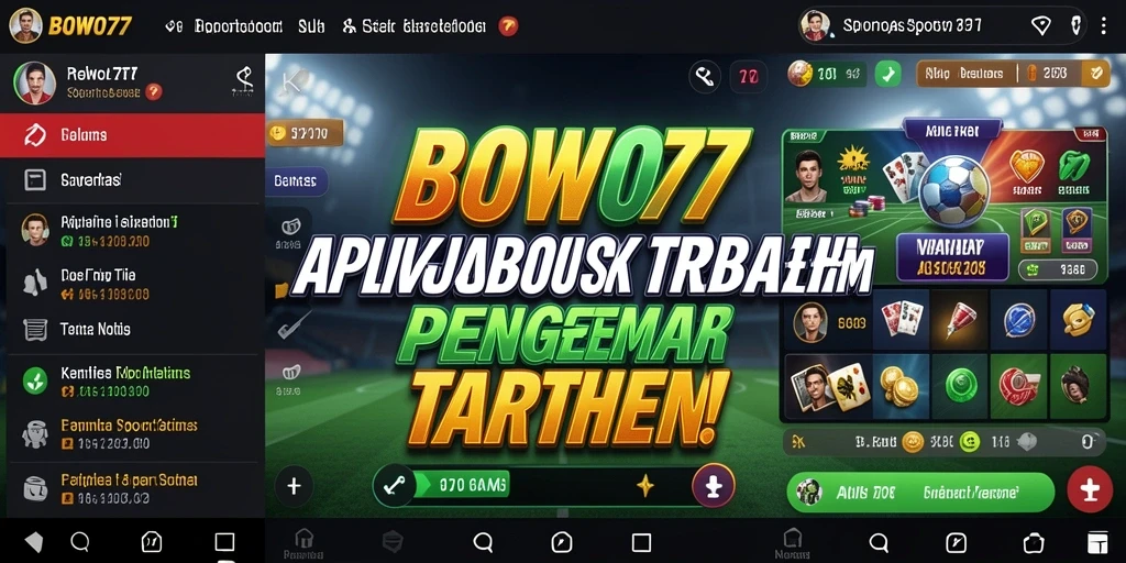 Tampilan gameplay menarik dari aplikasi Sportsbook BOWO77.
