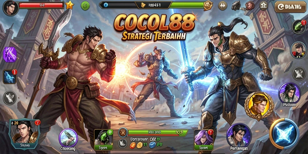 Tampilan grafis menarik dalam COCOL88 saat gameplay strategi.
