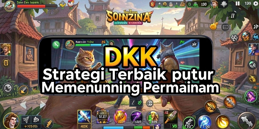 Tampilan gameplay DKK yang menarik dan penuh strategi.