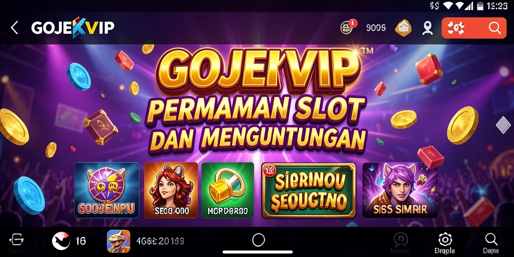Menampilkan gameplay menegangkan dari aplikasi GOJEKVIP Slot.