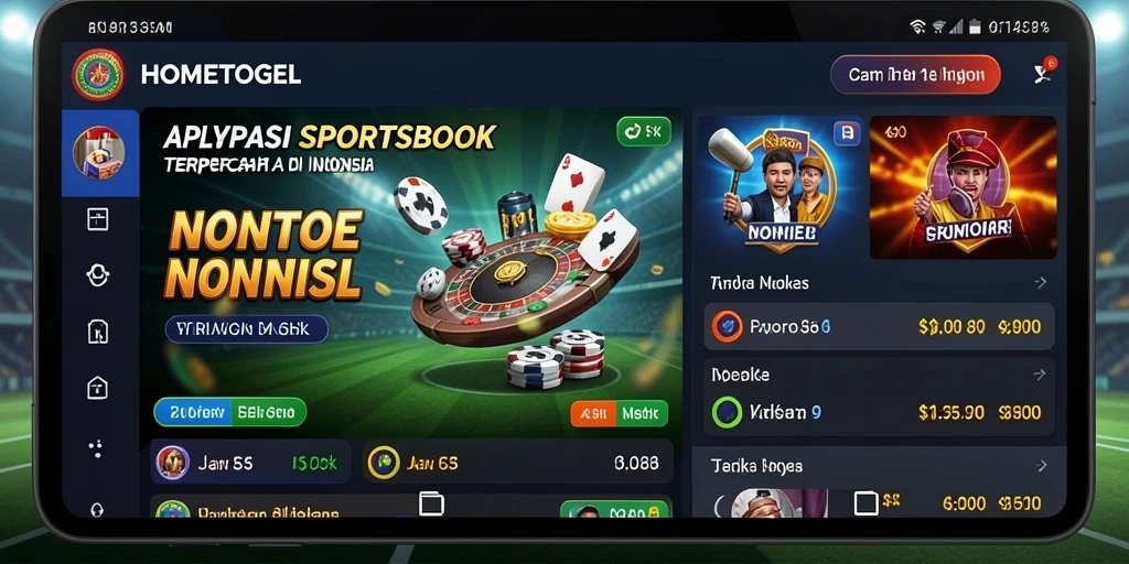 Tampilan gameplay <strong>HOMETOGEL</strong> saat memasang taruhan olahraga.