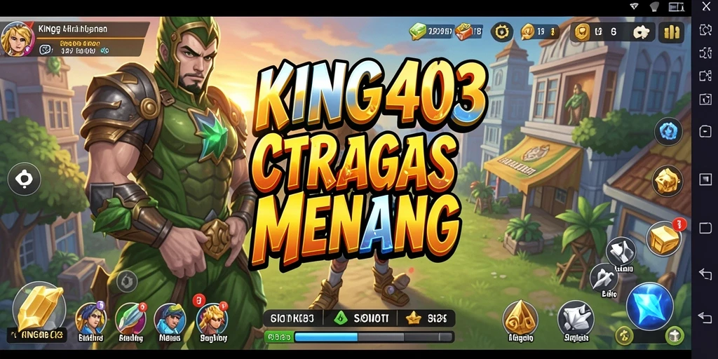 Tampilan gameplay yang mendebarkan dan strategis dari KING403.