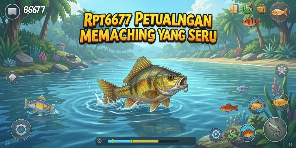 Gameplay RP6677 menunjukkan pengalaman memancing yang seru dan menantang.