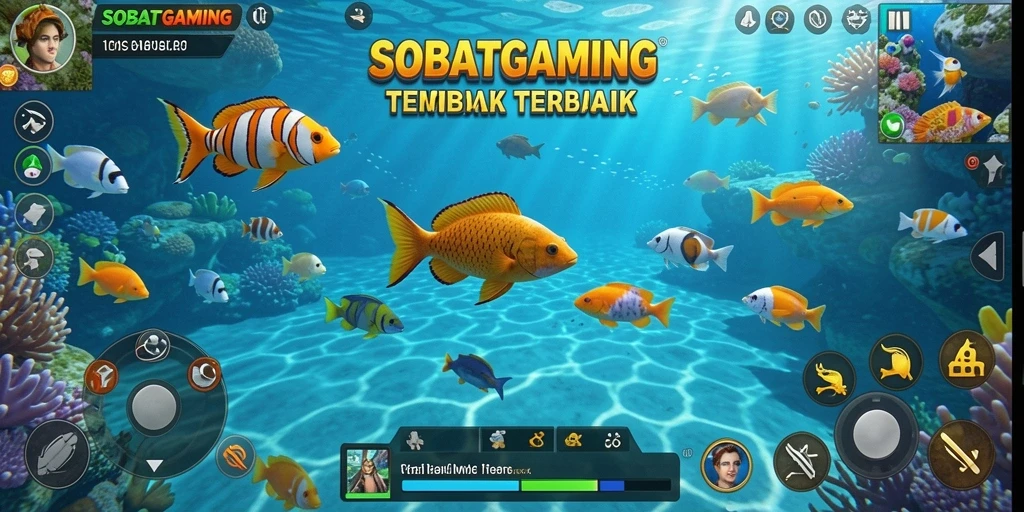 Tampilan gameplay seru dalam bermain Tembak Ikan di SOBATGAMING.