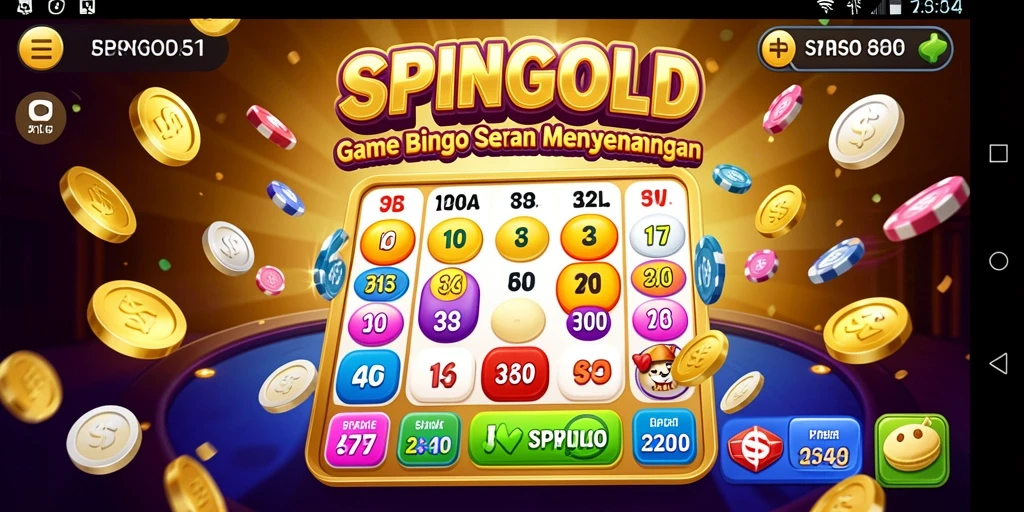 Tampilan menarik dari permainan Bingo SPINGOLD yang memikat.