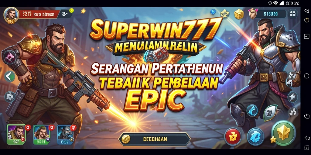 Screenshot menunjukkan aksi menegangkan dalam permainan Tower Defense.