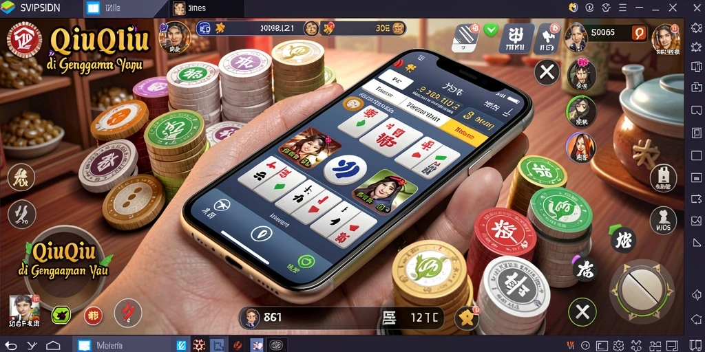 Screenshot gameplay QiuQiu di SVIPSIDN yang menarik dan seru.