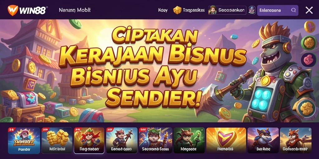 Tampilan gameplay <strong>WIN88</strong> yang menakjubkan saat mengelola bisnis.
